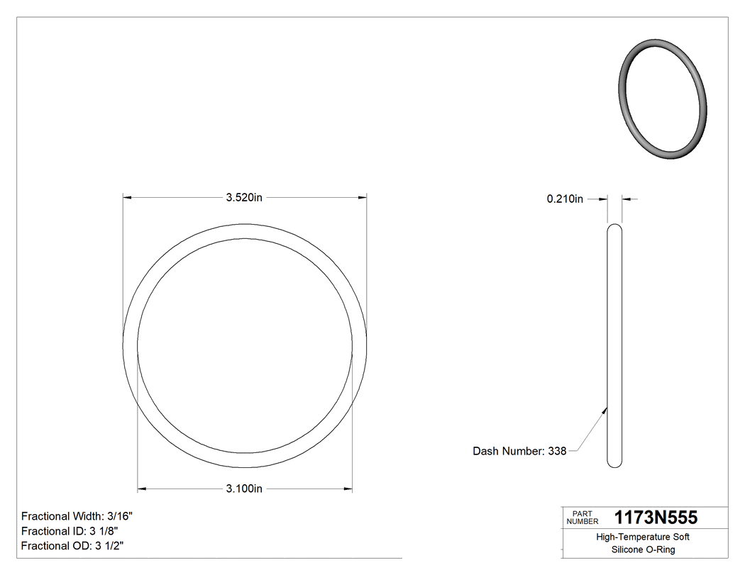 Technical drawing - 1173N555